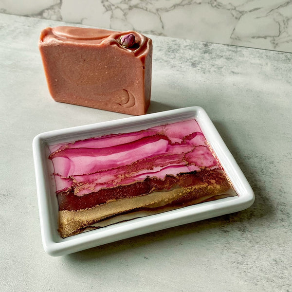 Custom Soap Dish/ Trinket Dish - Inked in Style
