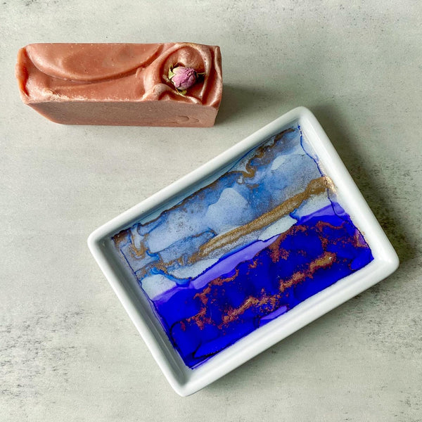 Custom Soap Dish/ Trinket Dish - Inked in Style