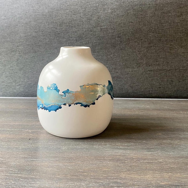Custom Round Bud Vase - Inked in Style
