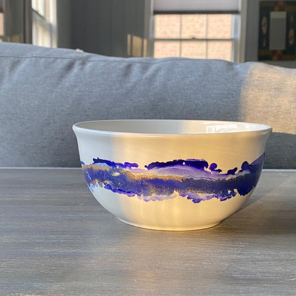 Purple and Gold 6" Bowl - Inked in Style