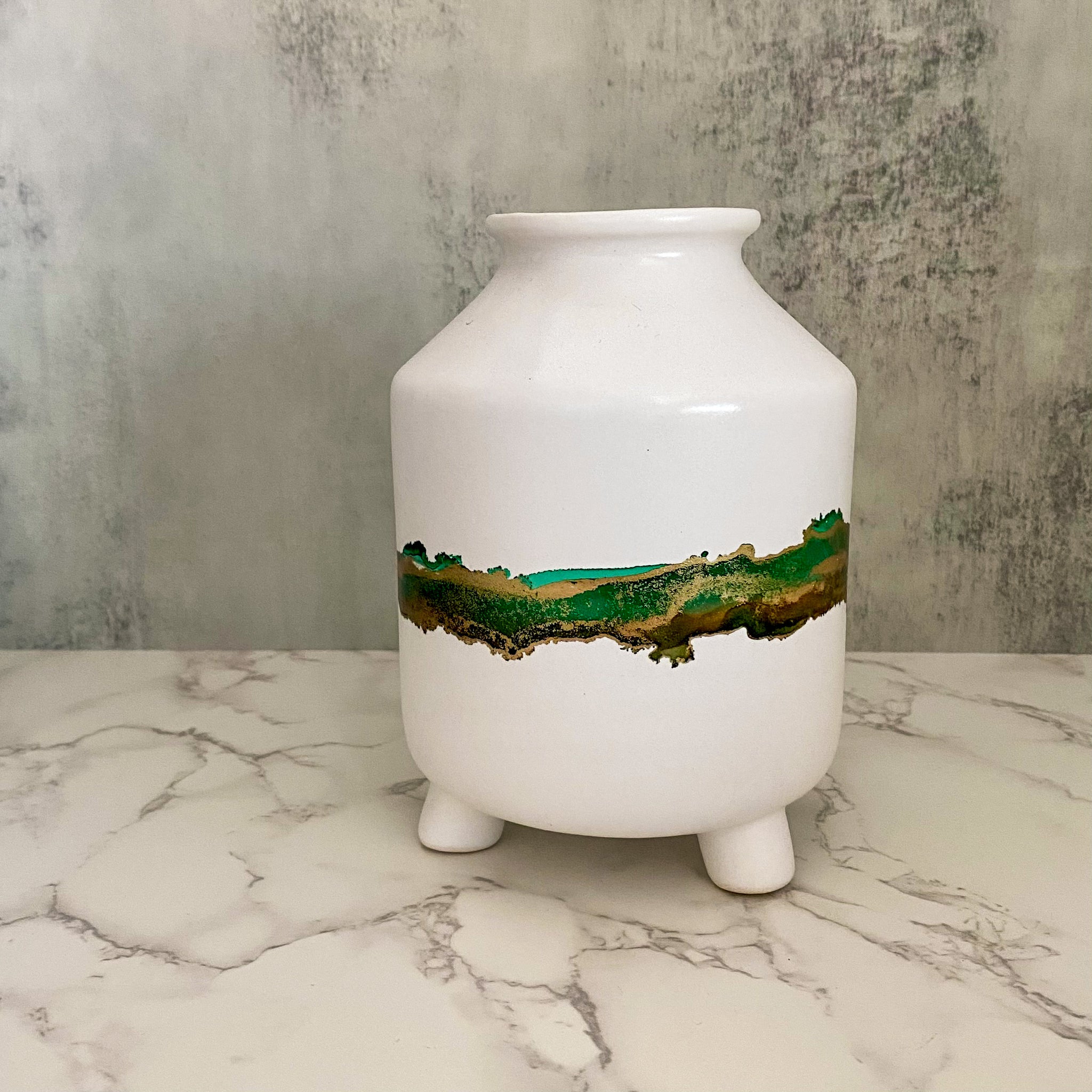 Green Footed Vase